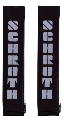 Shoulder Pads 2" (50mm) PAIR black/silver